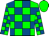 Green, Royal Blue 'J' and Blocks, Green Cap