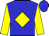 Blue, Yellow Diamond, Yellow Sleeves, Blue Cap
