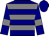 Navy Blue, Gray Hoops, Gray Bars on Sleeves, Navy Blue Cap