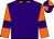 Purple, Purple and Orange Buttons, Orange Bow Tie, Purple Bars on Orange Sleeves, Purple and Orange Quartered Cap