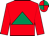 BODY RED, GREEN TRIANGLE, SLEEVES RED, CAP RED, GREEN QUARTERED