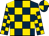 BODY BLUE, YELLOW CHECKED, SLEEVES BLUE, YELLOW CHECKED, CAP BLUE, YELLOW CHECKED