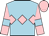 BODY AQUAMARINE, PINK DIAMOND HOOP, SLEEVES PINK, AQUAMARINE ARMLET, CAP PINK