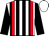 BODY WHITE, BLACK 2 STRIPE, DARK RED BRACES, SLEEVES BLACK, CAP WHITE