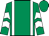 BODY GREEN, WHITE BRACES, SLEEVES GREEN, WHITE CHEVRONS, CAP GREEN