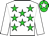 BODY WHITE, GREEN STARS, SLEEVES WHITE, CAP GREEN, WHITE STAR