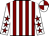 BODY WHITE, RED STRIPES, SLEEVES WHITE, RED STARS, CAP RED, WHITE QUARTERED