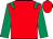BODY RED, DARK GREEN EPAULETTES, SLEEVES DARK GREEN, CAP RED