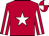 BODY RED, WHITE STAR, SLEEVES RED, WHITE STRIPES, CAP RED, WHITE HOOPED