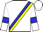 BLANCO BANDA Y BRAZALETES AMARILLO-AZUL.