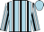 BODY LIGHT BLUE, BLACK STRIPES, WHITE STRIPES, SLEEVES LIGHT BLUE, BLACK STRIPES, WHITE STRIPES, CAP LIGHT BLUE, BLACK STRIPES, WHITE STRIPES