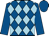 BODY MEDIUM BLUE, LIGHT SKY BLUE DIAMONDS, SLEEVES MEDIUM BLUE, CAP MEDIUM BLUE