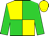 BODY GREEN, YELLOW QUARTERED, SLEEVES GREEN, CAP YELLOW