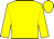 Yellow, yellow 'CM' on blue ball, yellow 'CM' on blue sleeves, yellow cap