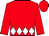 Red, white diamond belt, red cap