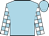 Light blue, white yoke and 'ZZ', white blocks on sleeves, light blue cap