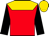 RED, gold collar, gold zig zag yoke, black sleeves, gold sunburst on red cap