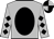 SILVER, Gold "TTT" on Black Ball, Black Diamonds on Slvs