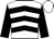 WHITE, Black Chevrons, Black Slvs
