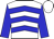 WHITE, Blue Chevrons, Blue Slvs