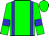 GREEN, Blue Braces, Blue Bars on Slvs